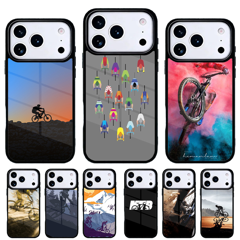 Cycling Quote - マウンテンバイクサイクリングソフトフォンケース iPhone 17 Air 16e 15