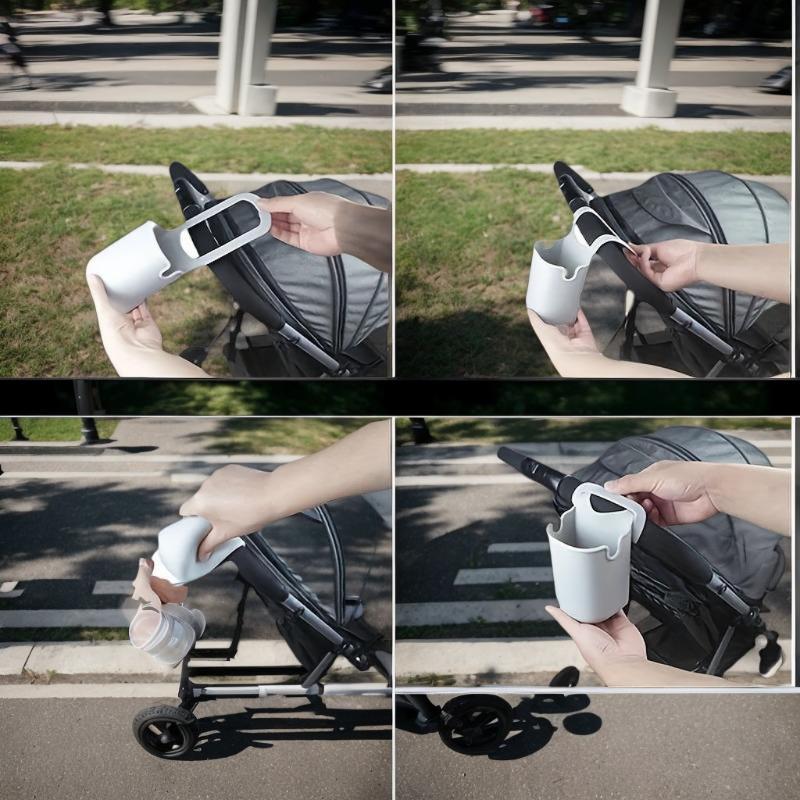 Cycling Commuter Bag - 1PC ユニバーサルシリコンボトルホルダー、ベビーカー、自転車、車椅子に最適 - 収納バッグ付き