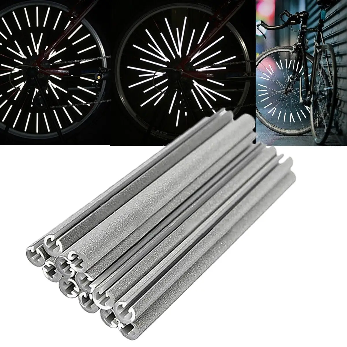 12個/セット 自転車スポーク ABS高強度反射板 スポーク - Spoke Reflector Set のレビューと価格