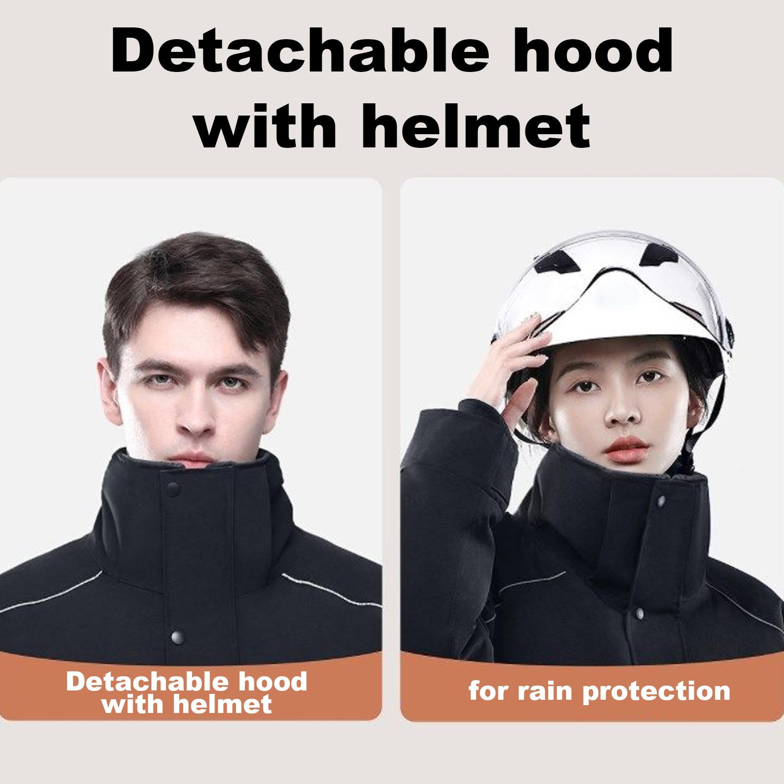 オートバイの冬用ジャケット 4 ポケット暖かい服反射ストリッ - Cycling Commute Clothes のレビューと価格