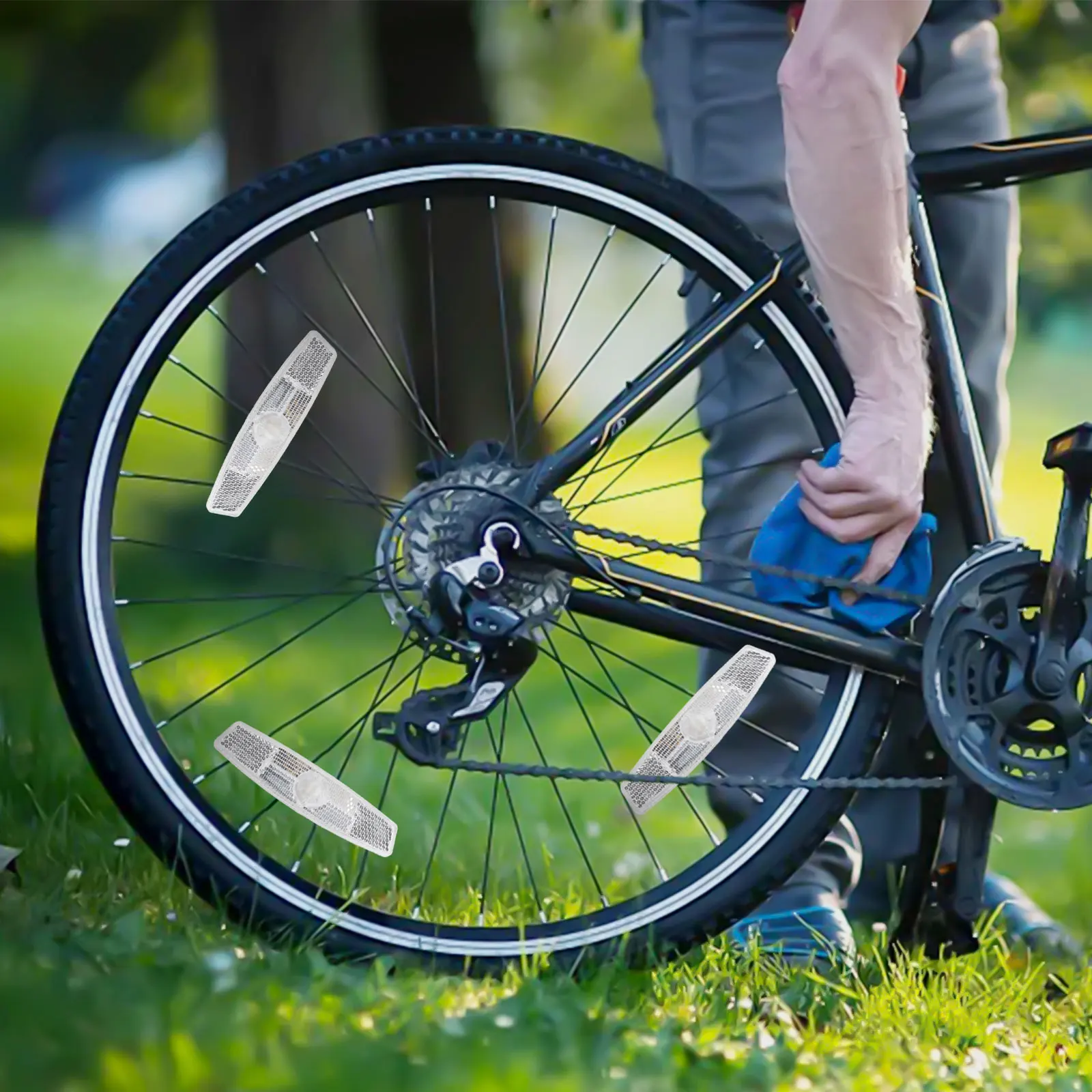 自転車スポークリフレクター 8 ピース キャットアイプラスチ - Spoke Reflector Set のレビューと価格